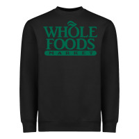 Black Whole Foods Market Heavyweight Sweatshirt - artisFamous