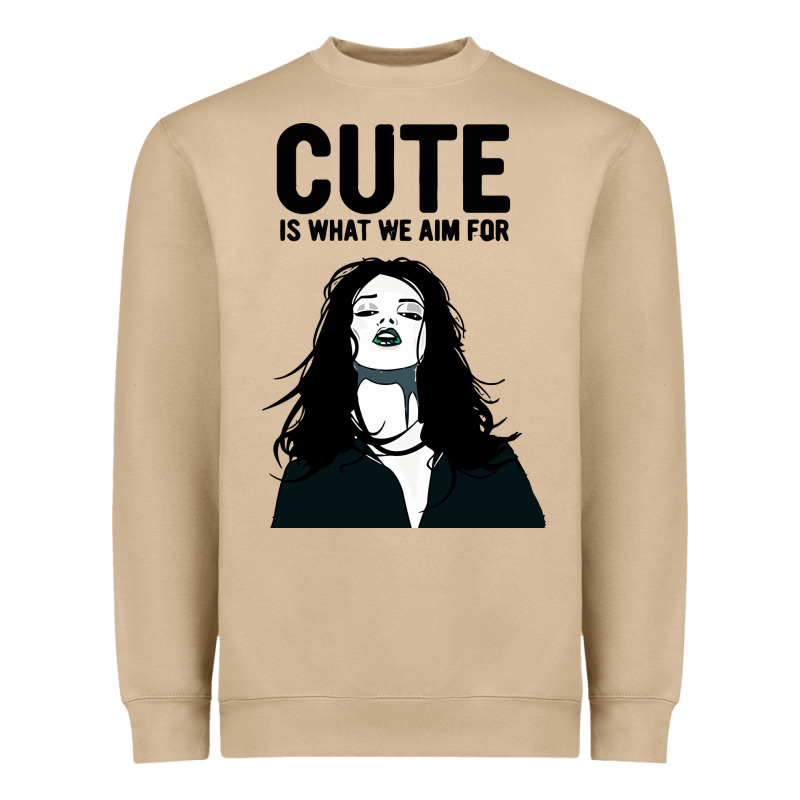 Cute Is What We Aim For Heavyweight Sweatshirt by artisFamous | Teevron