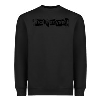 Black i hate myself Heavyweight Sweatshirt - artisFamous