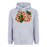 Heather Grey white christmas tree cake ado Heavyweight Hoodie - AdoDesignShop