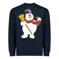 Navy Frosty The Snowman New Sku Heavyweight Sweatshirt - artisFamous