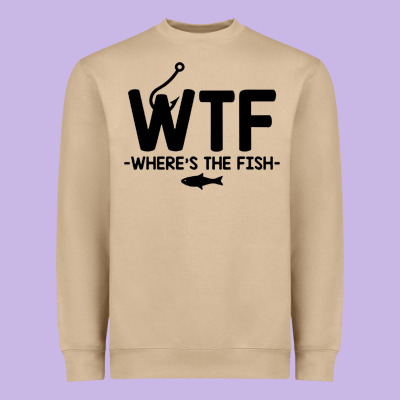 Where's The Fish Heavyweight Sweatshirt Designed By Artisfamous