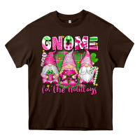Chocolate Brown gnome for the holidays Heavy Core Tee - texasbilliewilder