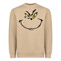 Grinch Face Heavyweight Sweatshirt | Teevron