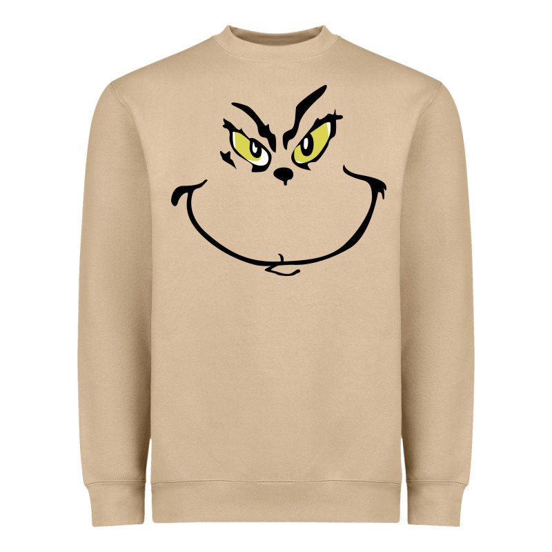 Grinch Face Heavyweight Sweatshirt by artisFamous | Teevron