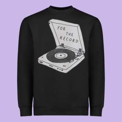 For The Record Heavyweight Sweatshirt Designed By Artisfamous