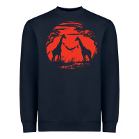 Navy giraffe Heavyweight Sweatshirt - artisFamous