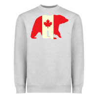 Heather Grey Canadian Bear Heavyweight Sweatshirt - artisFamous