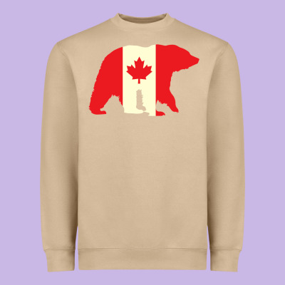 Canadian Bear Heavyweight Sweatshirt Designed By Artisfamous