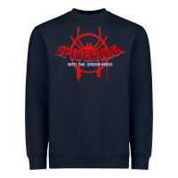 Navy into the spider verse film Heavyweight Sweatshirt - artisFamous