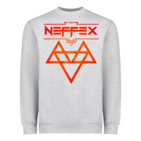 Heather Grey neffex music Heavyweight Sweatshirt - artisFamous