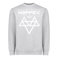 Heather Grey neffex music Heavyweight Sweatshirt - artisFamous