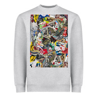 Heather Grey sneaker searth Heavyweight Sweatshirt - artisFamous