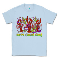 Dusty Blue happy crawdi gras mardi gras carnival Classic Tee - Jasminsmagicworld