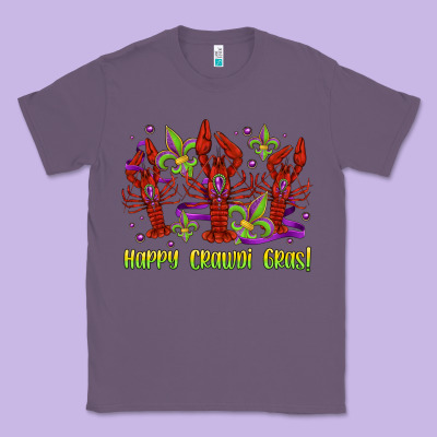 Happy Crawdi Gras Mardi Gras Carnival Classic Tee Designed By Jasminsmagicworld