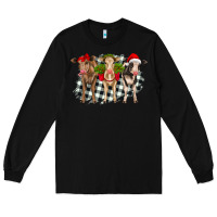 Black Christmas heifers front view Long Sleeve Tee - RanaPortraitStore