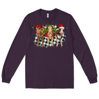 Plum Christmas heifers front view Long Sleeve Tee - RanaPortraitStore