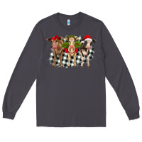 Smoke Christmas heifers front view Long Sleeve Tee - RanaPortraitStore