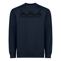 Navy Elkaholic Heavyweight Sweatshirt - artisFamous