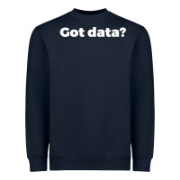 Navy data science humor white Heavyweight Sweatshirt - artisFamous