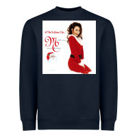 Navy All I Want for Christmas Is You Heavyweight Sweatshirt - artisFamous