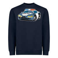 Navy police car Heavyweight Sweatshirt - artisFamous