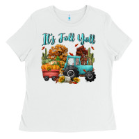 White its fall yall Ladies Tee - CowGirlArtShop