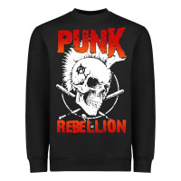 Black music punk Heavyweight Sweatshirt - artisFamous