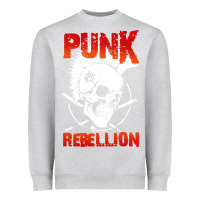 Heather Grey music punk Heavyweight Sweatshirt - artisFamous