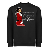 Black All I Want for Christmas Is You Heavyweight Sweatshirt - artisFamous