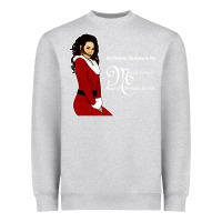 Heather Grey All I Want for Christmas Is You Heavyweight Sweatshirt - artisFamous