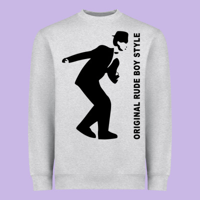 Original Rude Boy Style Heavyweight Sweatshirt Designed By Artisfamous