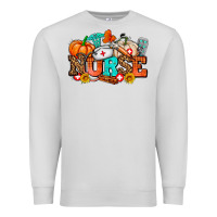 Dove Grey nurse with fall element Premium Sweatshirt - AdoDesignShop