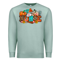 Seafoam nurse with fall element Premium Sweatshirt - AdoDesignShop