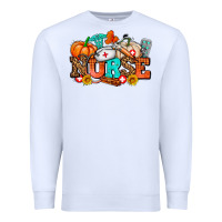 White nurse with fall element Premium Sweatshirt - AdoDesignShop