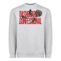 Heather Grey DASHBOARD CONFESSIONAL Heavyweight Sweatshirt - artisFamous