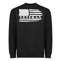 Black american veteran, patriotic american tee, army style sweatshirt Heavyweight Sweatshirt - artisFamous