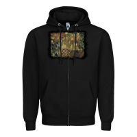 Black camouflage leopard background Zipper Hoodie - BarkalooDesign
