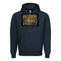 Navy camouflage leopard background Zipper Hoodie - BarkalooDesign