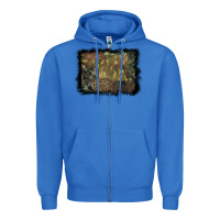 True Royal camouflage leopard background Zipper Hoodie - BarkalooDesign