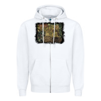 White camouflage leopard background Zipper Hoodie - BarkalooDesign