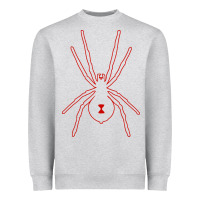 Heather Grey black widow Heavyweight Sweatshirt - artisFamous
