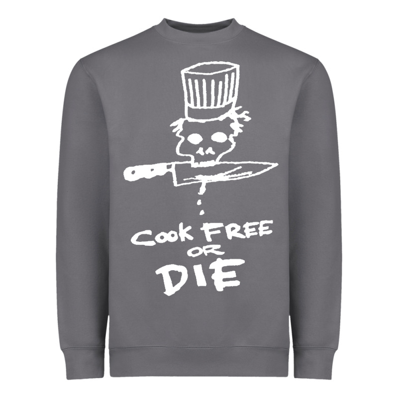 Bourdain Cook Free Or Die Heavyweight Sweatshirt by artisFamous | Teevron