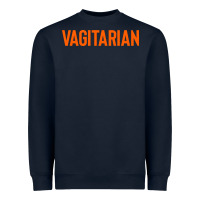 Navy vagitarian Heavyweight Sweatshirt - artisFamous
