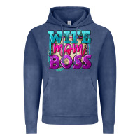 Vintage Denim Wife mom boss Mother's Day Vintage Hoodie - FaDigitalArtStudio