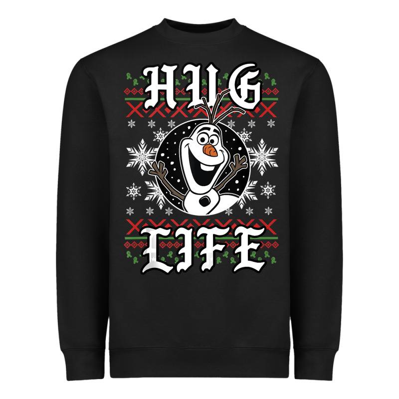 Fro.zen O.l.a.f Hug Life Ugly Christmas Sweater Style Shirt Heavyweight Sweatshirt by artisFamous | Teevron