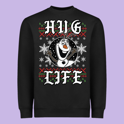 Fro.zen O.l.a.f Hug Life Ugly Christmas Sweater Style Shirt Heavyweight Sweatshirt Designed By Artisfamous