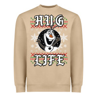 Mushroom fro.zen o.l.a.f hug life ugly christmas sweater style shirt Heavyweight Sweatshirt - artisFamous