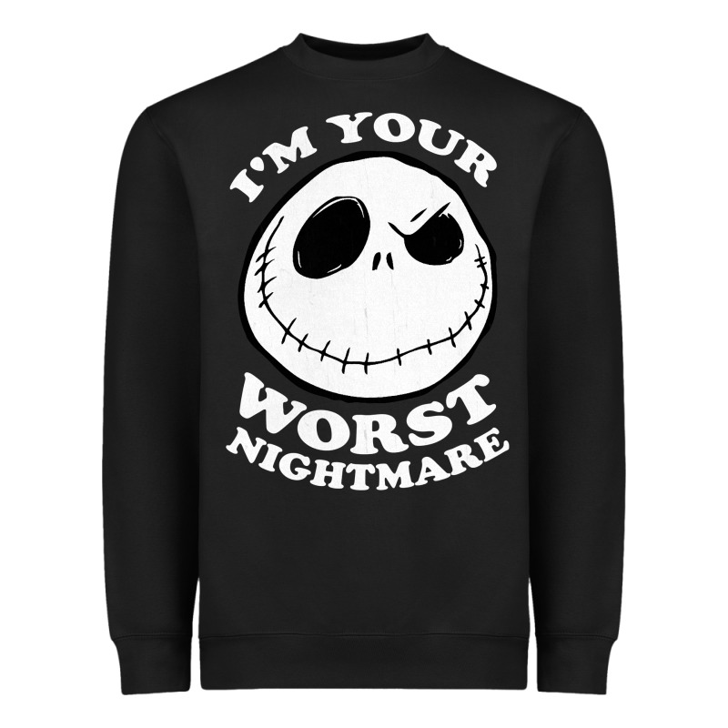 J.a.c.k  Skel.ling.ton  Worst Nightmare T Shirt Heavyweight Sweatshirt by artisFamous | Teevron