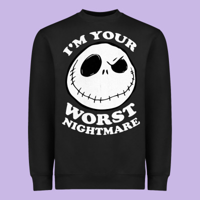 J.a.c.k  Skel.ling.ton  Worst Nightmare T Shirt Heavyweight Sweatshirt Designed By Artisfamous